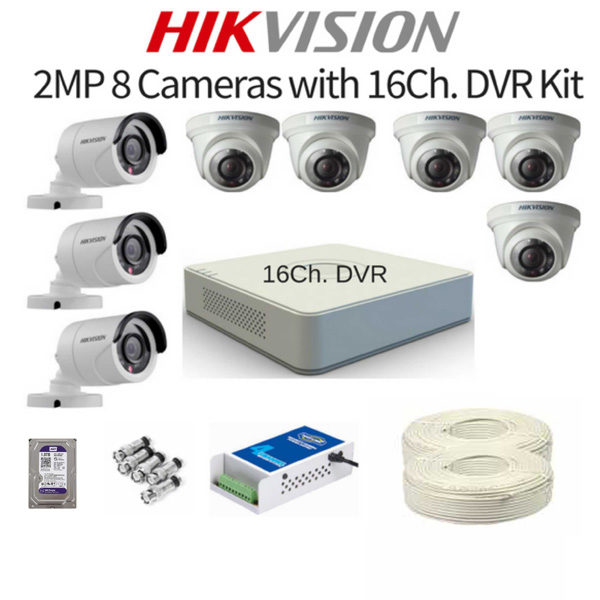 HIKVISION 2MP 8CAMERA WITH 16CH DVR (2)